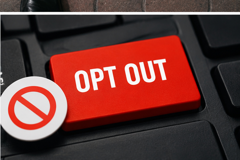 opt out button